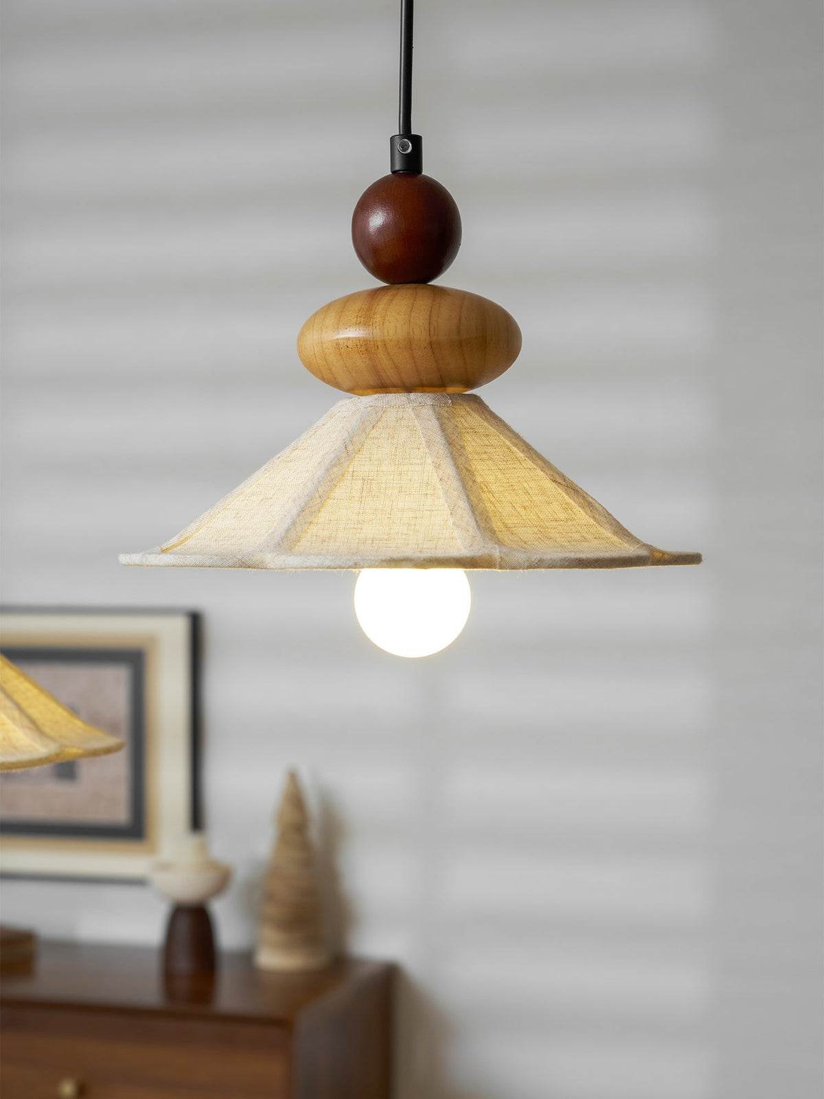 Equinox Displacement Wood Pendant Lamp — product view 12