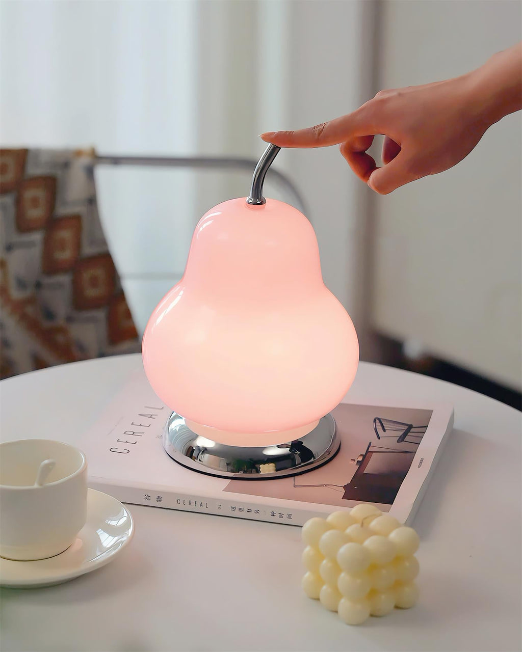 Pear Glow Glass Table Lamp — product view 3