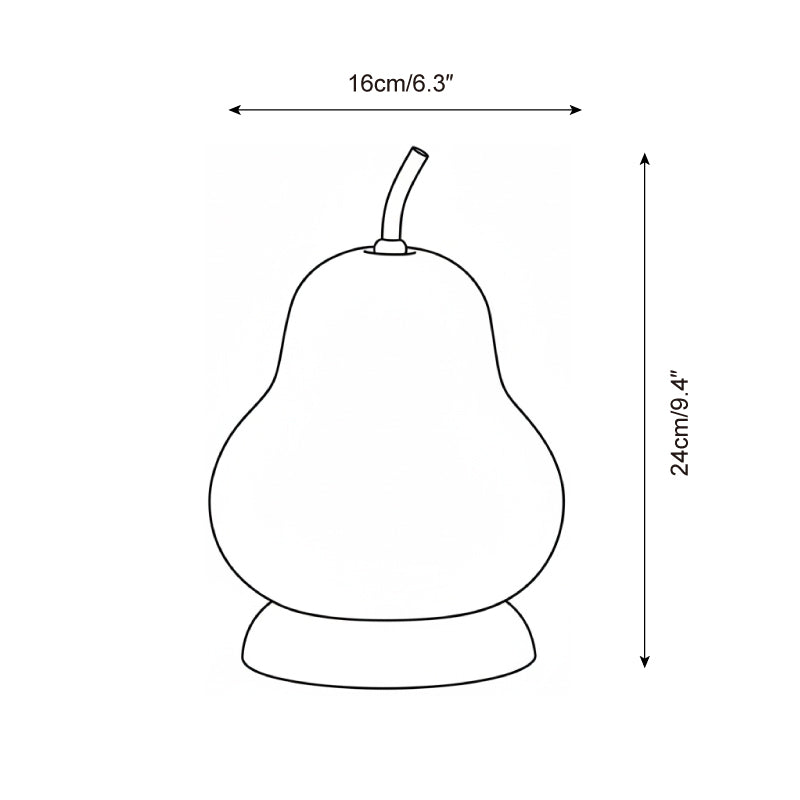 Pear Glow Glass Table Lamp — product view 5