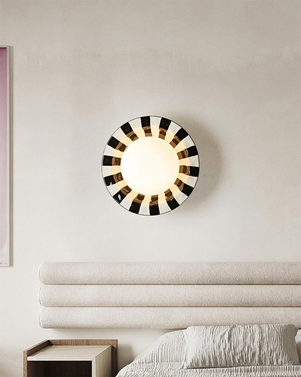 Checker Glass Wall Lamp — product view 2