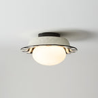 Checker Glass Ceiling Lamp — product view 3