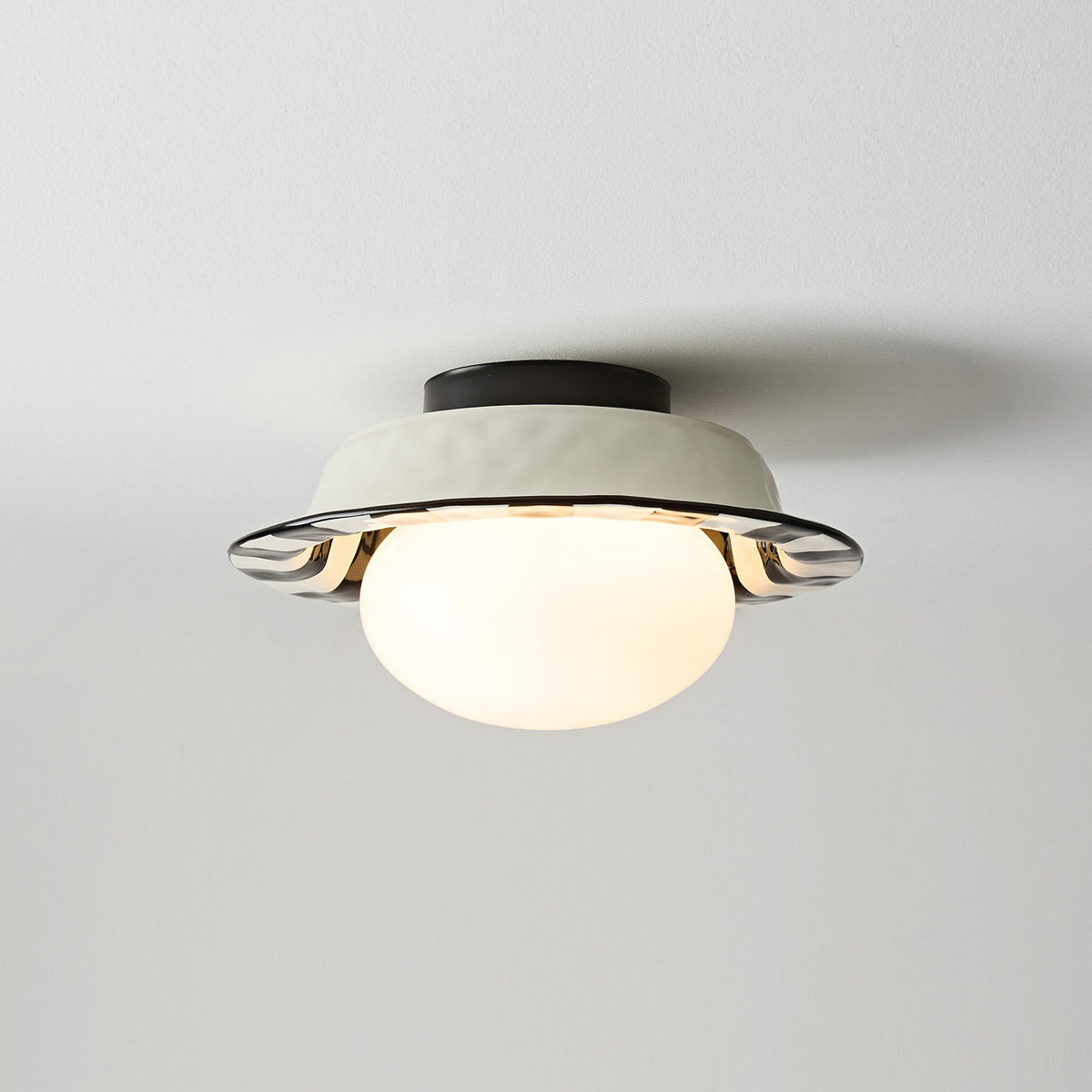 Checker Glass Ceiling Lamp — product view 3