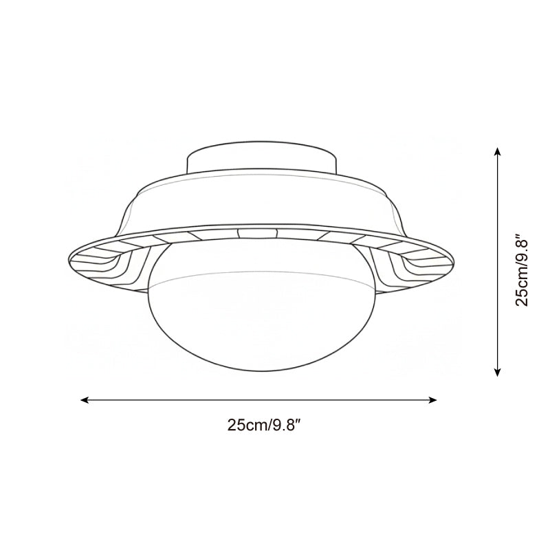 Checker Glass Ceiling Lamp — product view 5