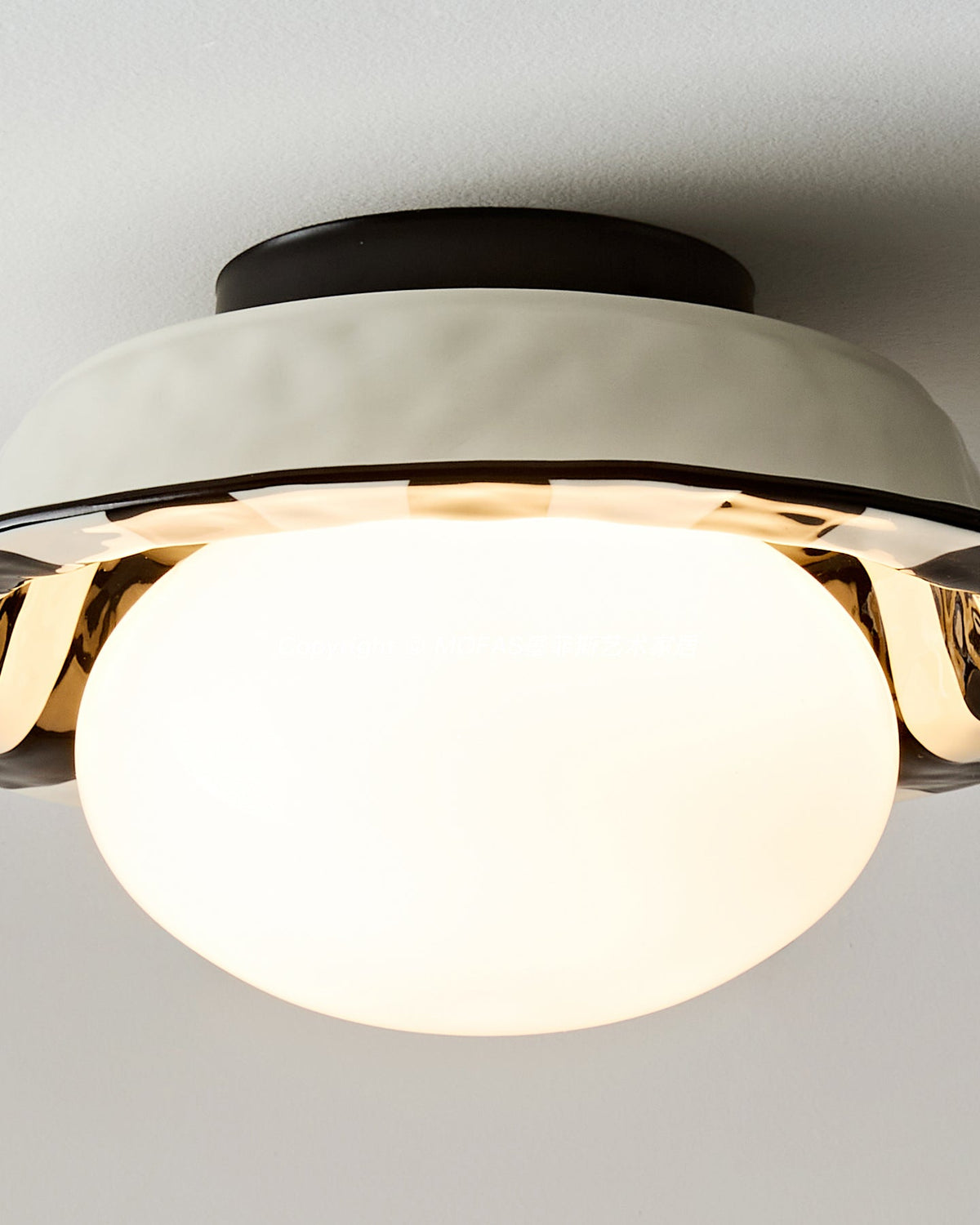 Checker Glass Ceiling Lamp — product view 9