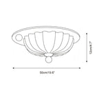 Scallop Crest Glass Ceiling Lamp — product view 5