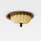 Scallop Crest Glass Ceiling Lamp — product view 8