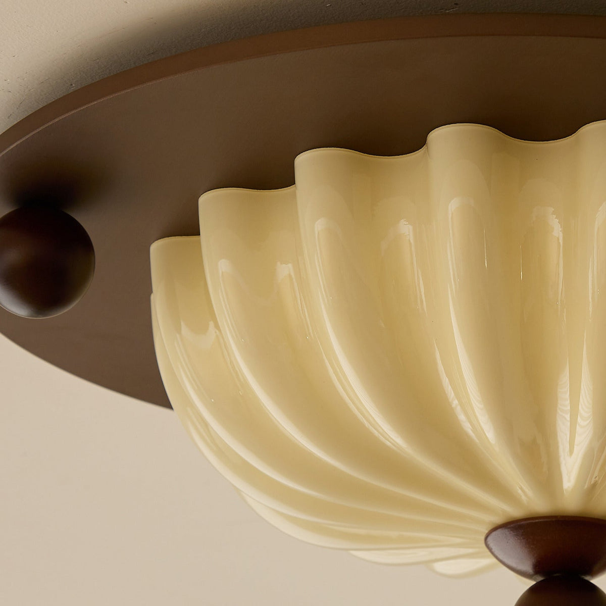 Scallop Crest Glass Ceiling Lamp — product view 9