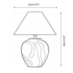 Desert Swirl Metal Table Lamp — product view 5