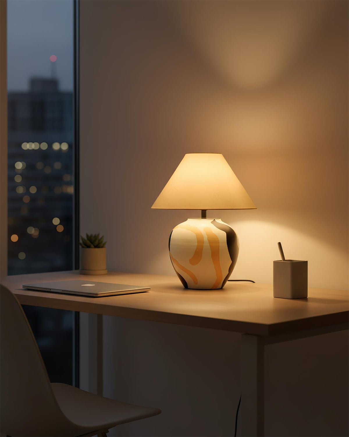 Desert Swirl Metal Table Lamp — product view 8