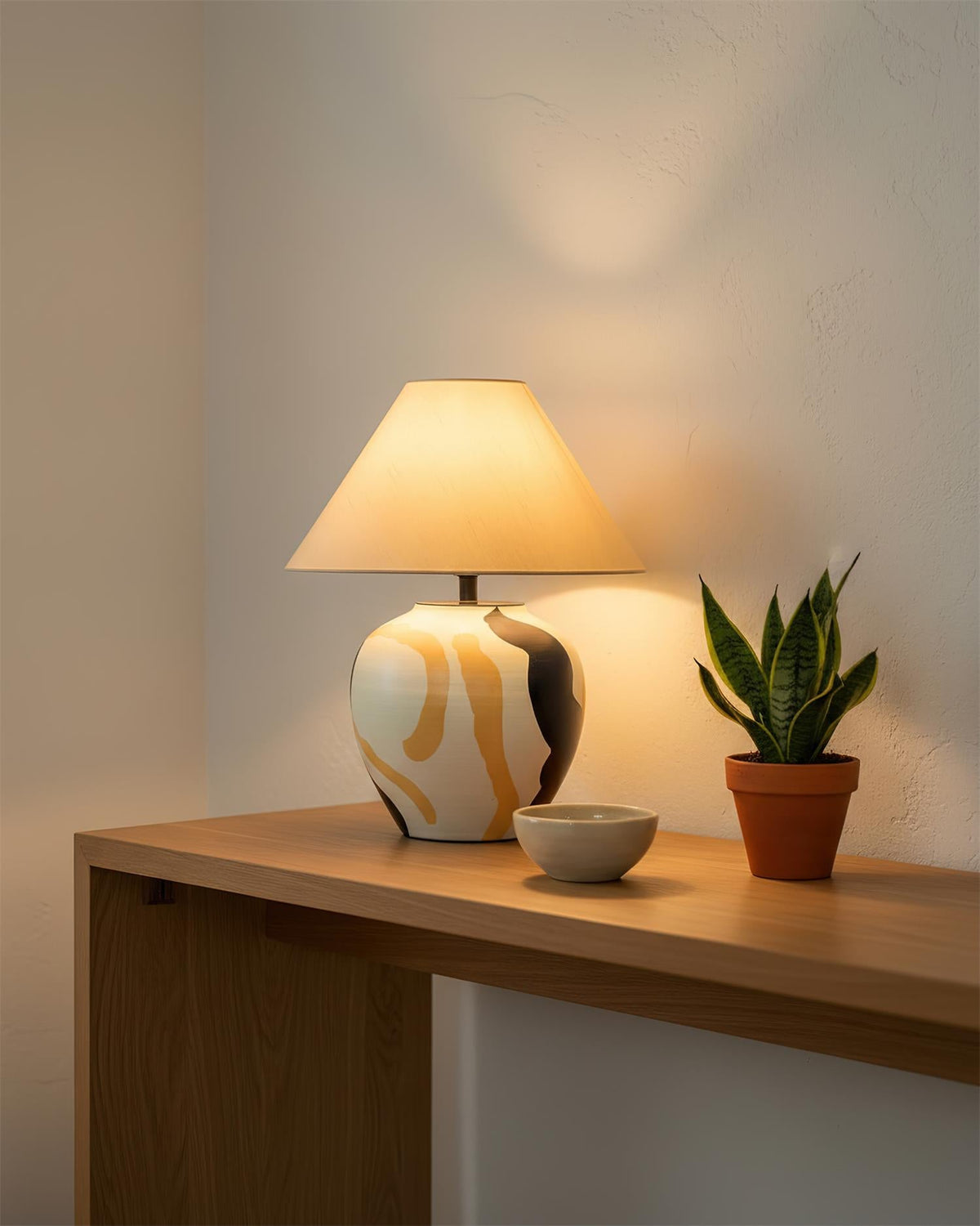 Desert Swirl Metal Table Lamp — product view 9