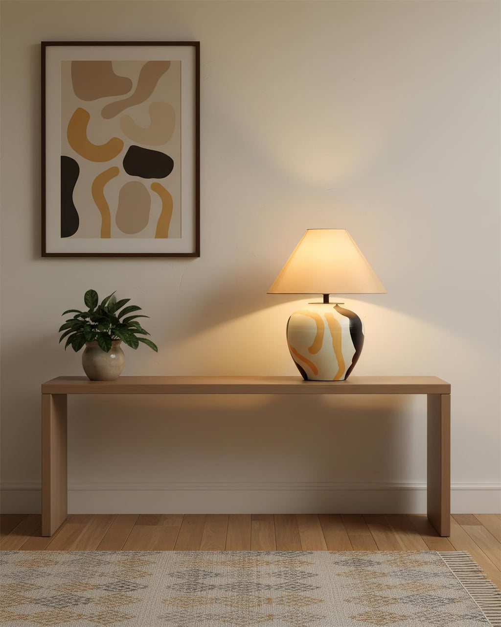 Desert Swirl Metal Table Lamp — product view 11