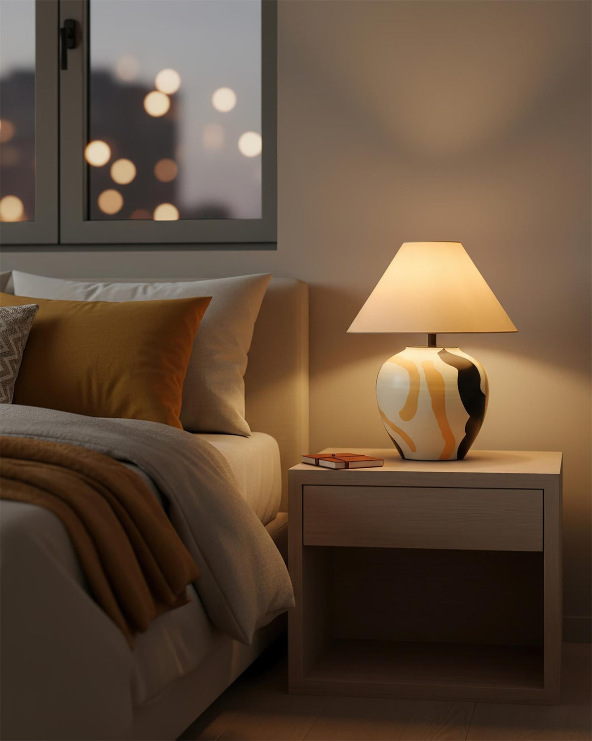 Desert Swirl Metal Table Lamp — product view 14