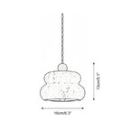 Cava Stack Travertine Pendant Lamp — product view 5