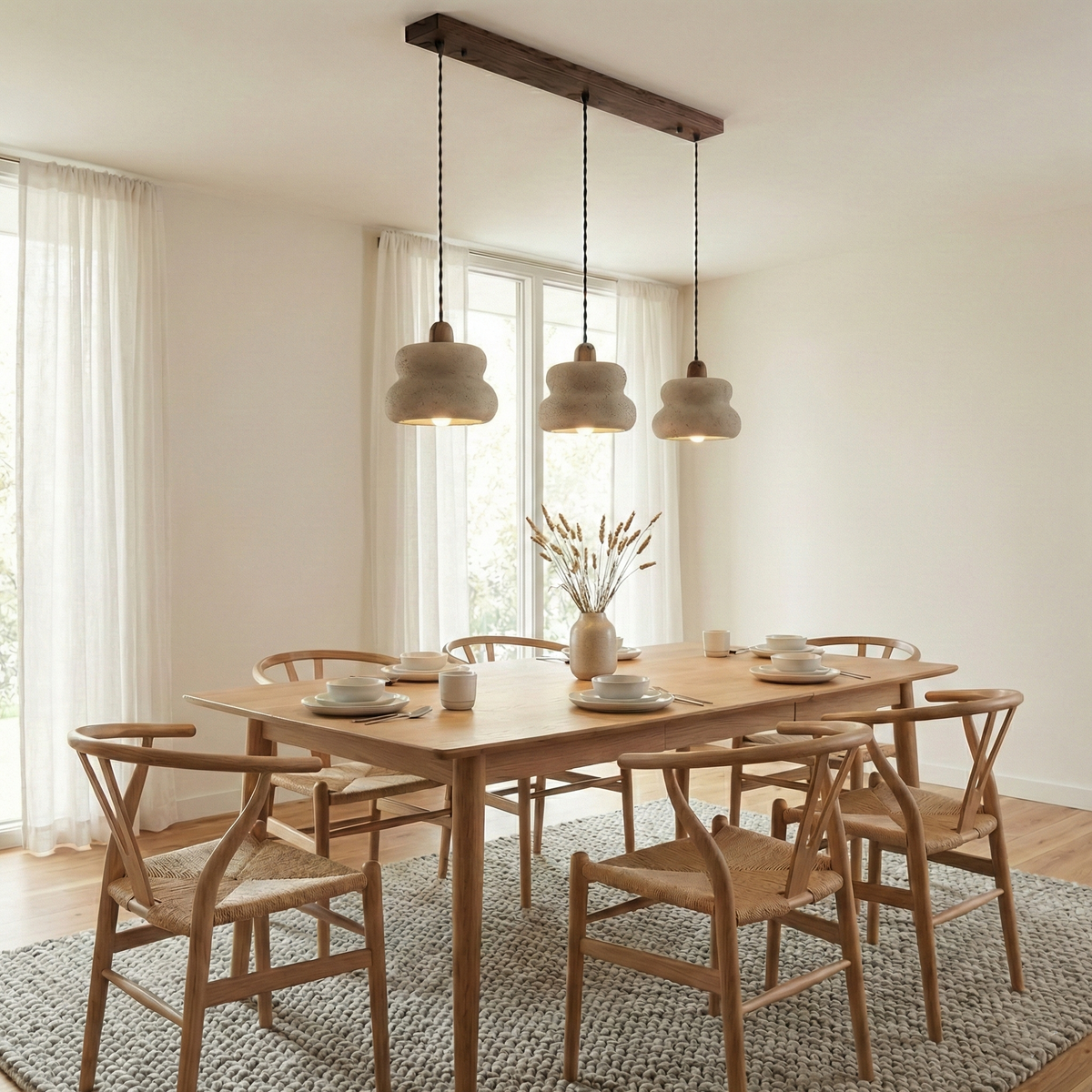 Cava Stack Travertine Pendant Lamp — product view 8