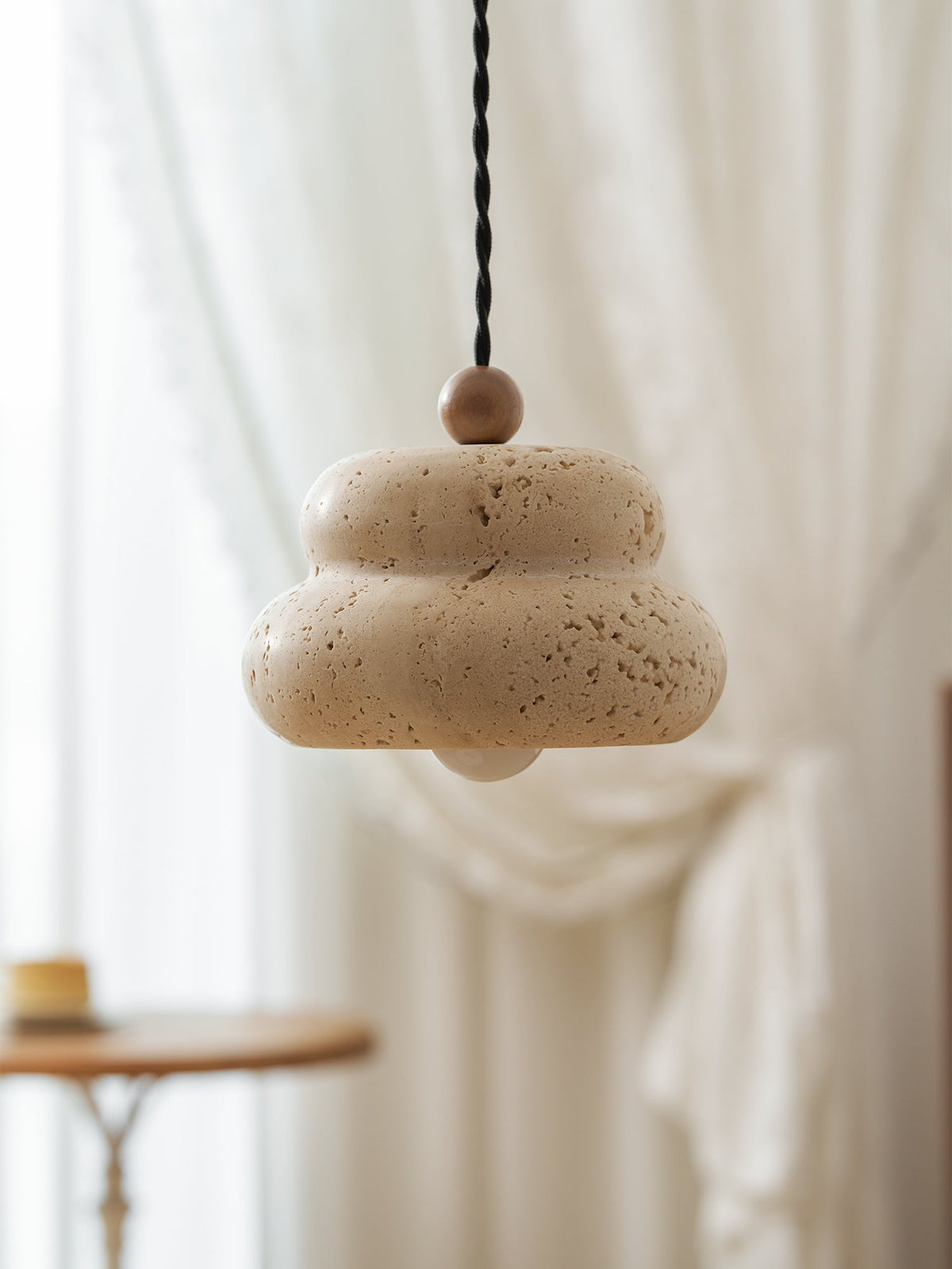 Cava Stack Travertine Pendant Lamp — product view 19