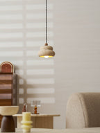 Cava Stack Travertine Pendant Lamp — product view 20