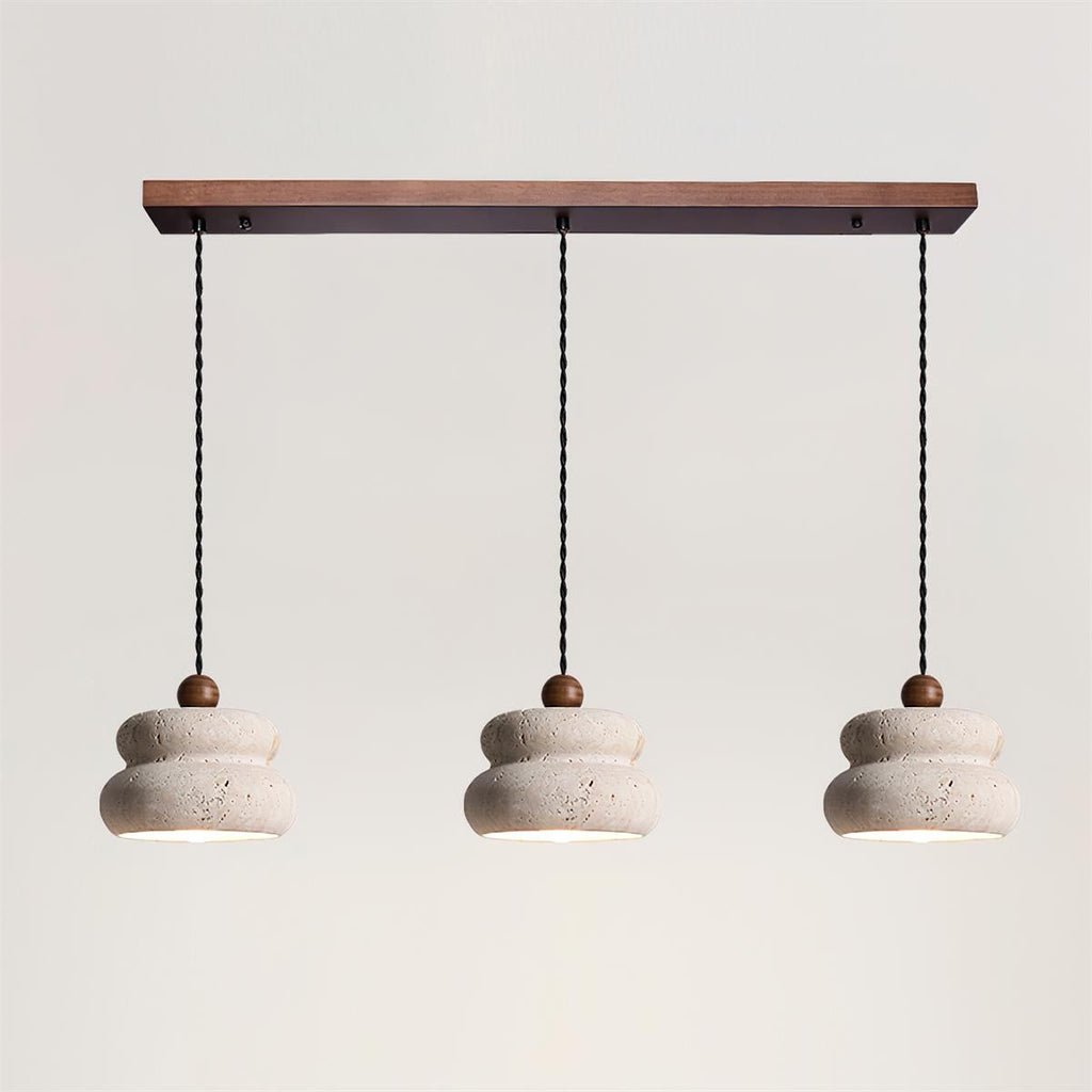 Cava Stack Travertine Pendant Lamp — product view 24