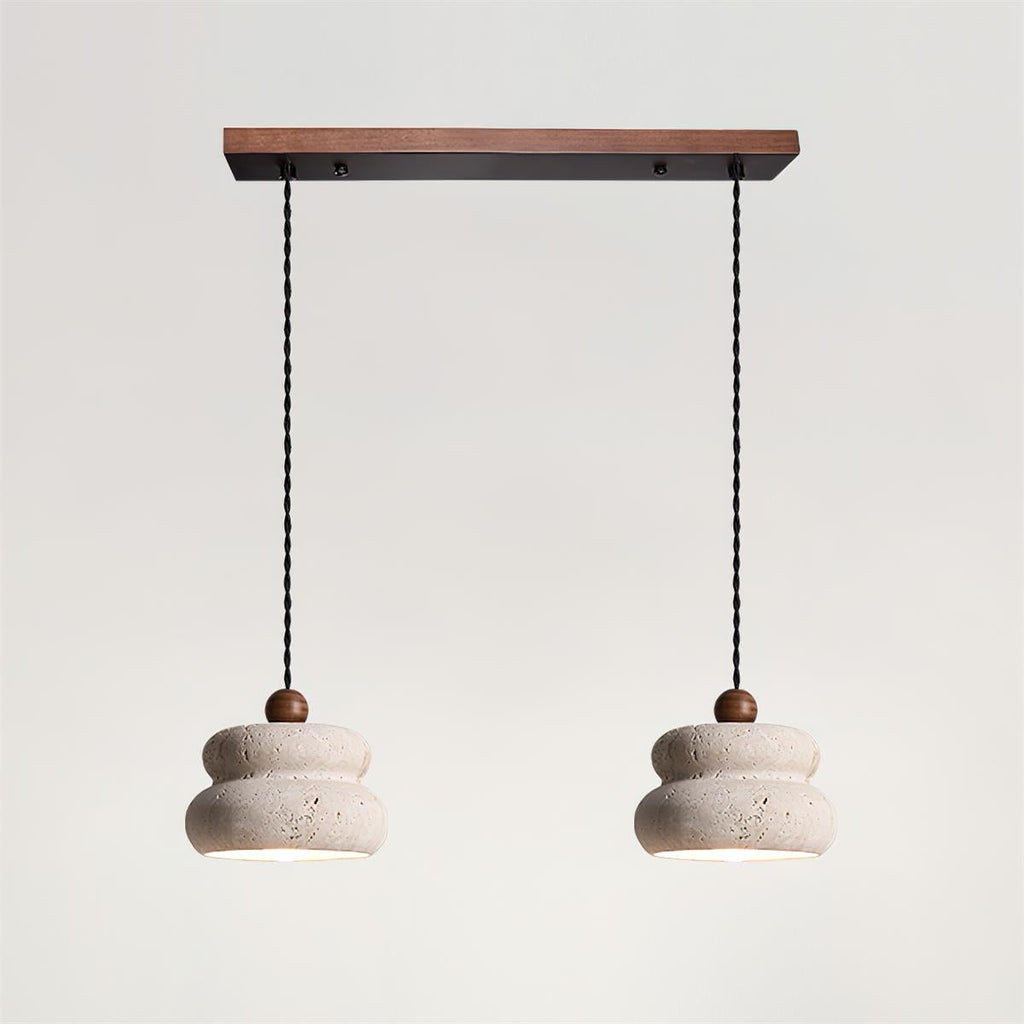 Cava Stack Travertine Pendant Lamp — product view 26