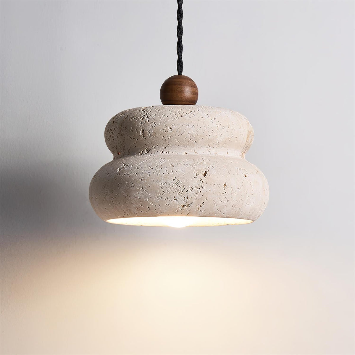 Cava Stack Travertine Pendant Lamp — product view 28