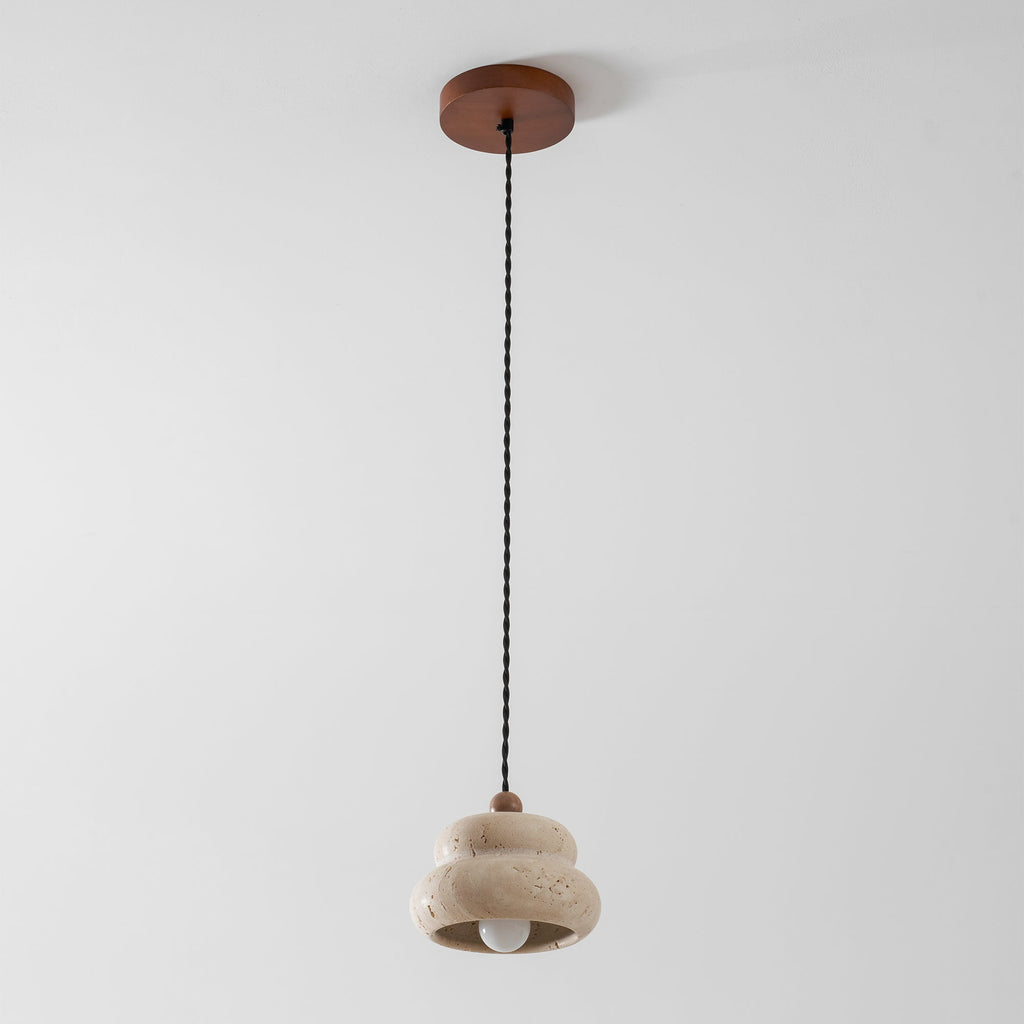 Cava Stack Travertine Pendant Lamp — product view 32