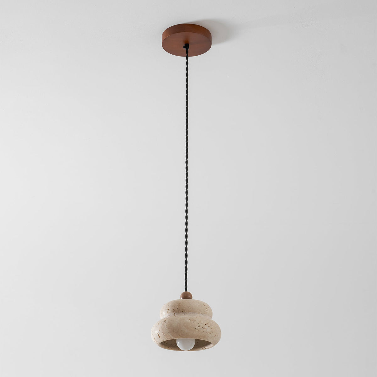 Cava Stack Travertine Pendant Lamp — product view 32