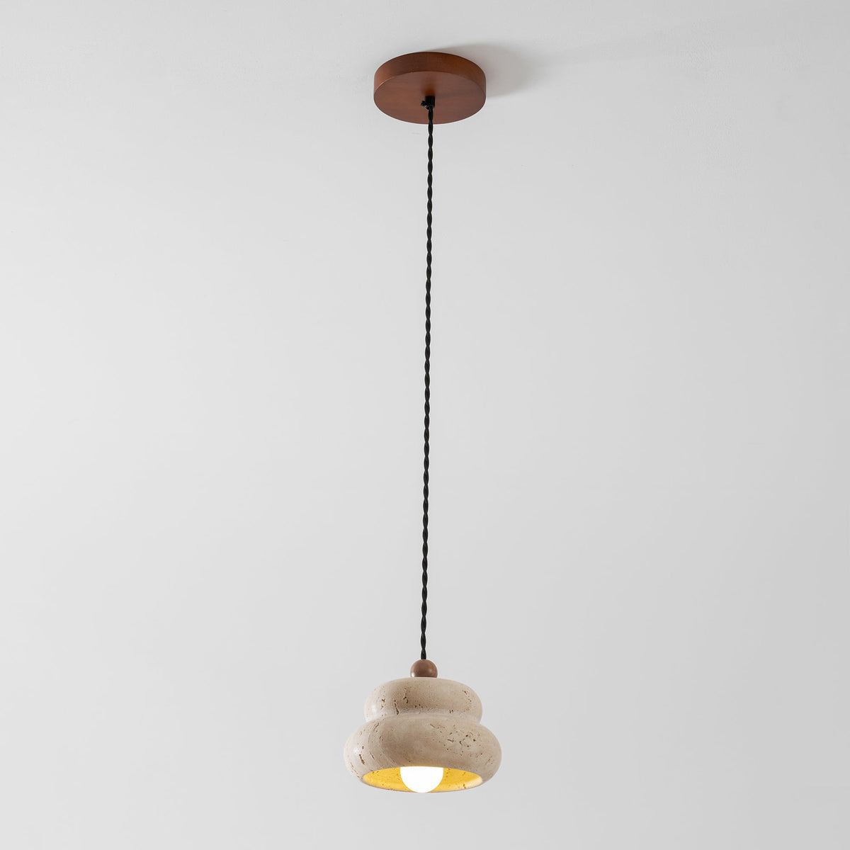 Cava Stack Travertine Pendant Lamp — product view 34