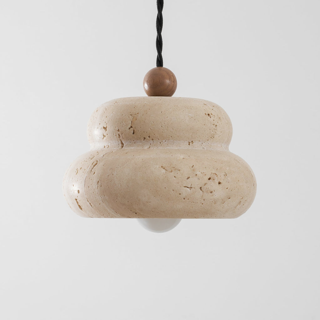 Cava Stack Travertine Pendant Lamp — product view 36
