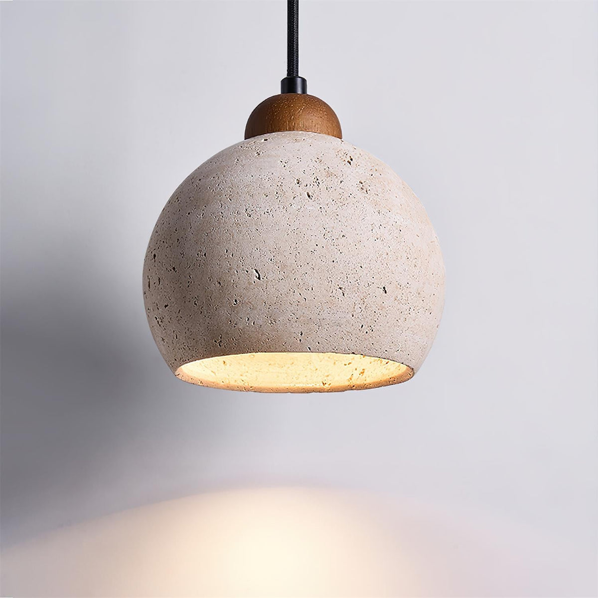 Earthform Travertine Pendant Lamp — product view 2