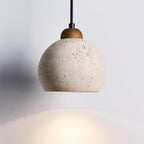 Earthform Travertine Pendant Lamp — product view 3