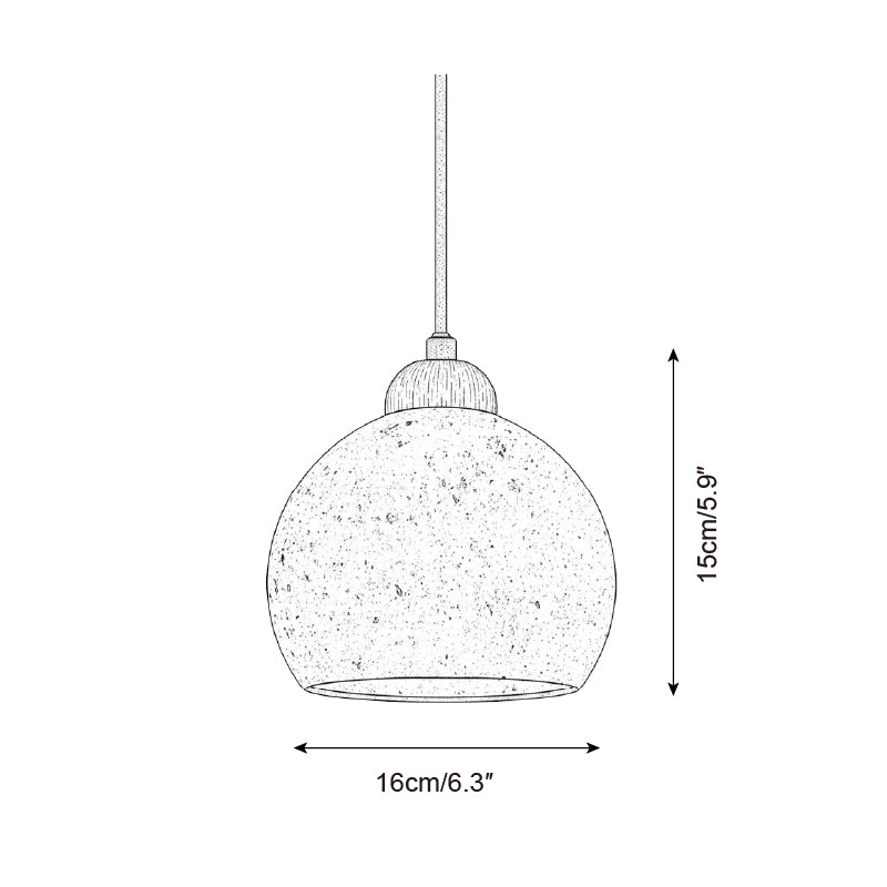 Earthform Travertine Pendant Lamp — product view 5