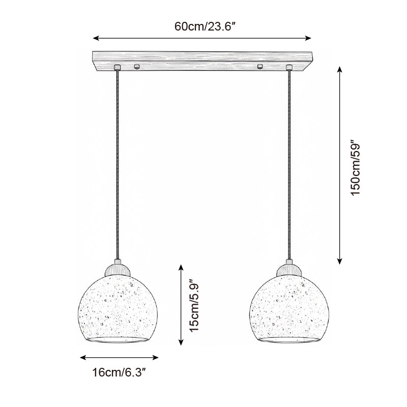 Earthform Travertine Pendant Lamp — product view 6