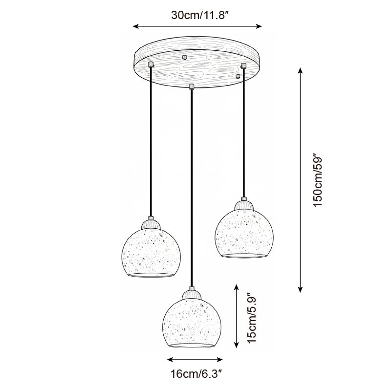 Earthform Travertine Pendant Lamp — product view 7