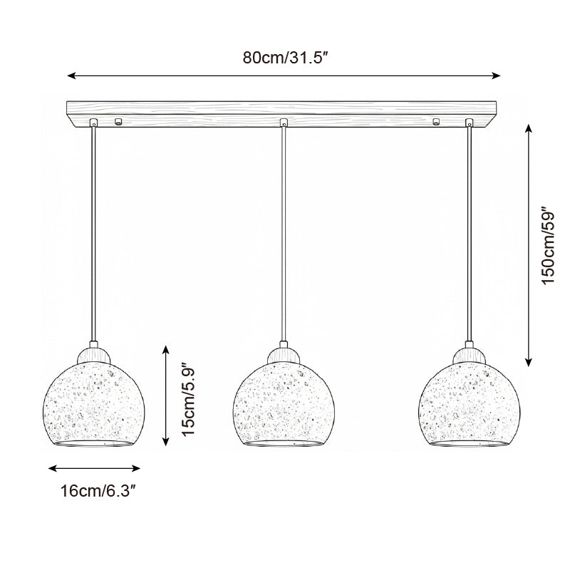 Earthform Travertine Pendant Lamp — product view 8