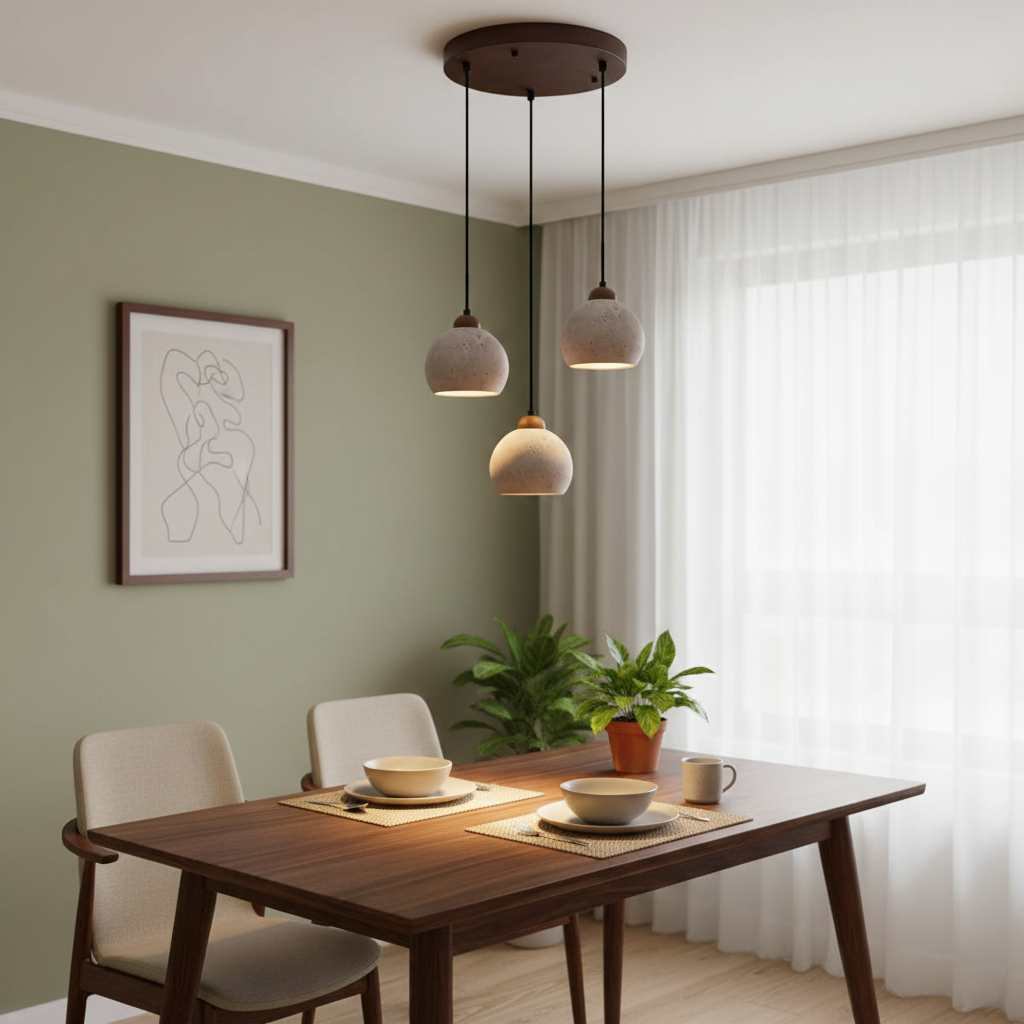 Earthform Travertine Pendant Lamp — product view 17