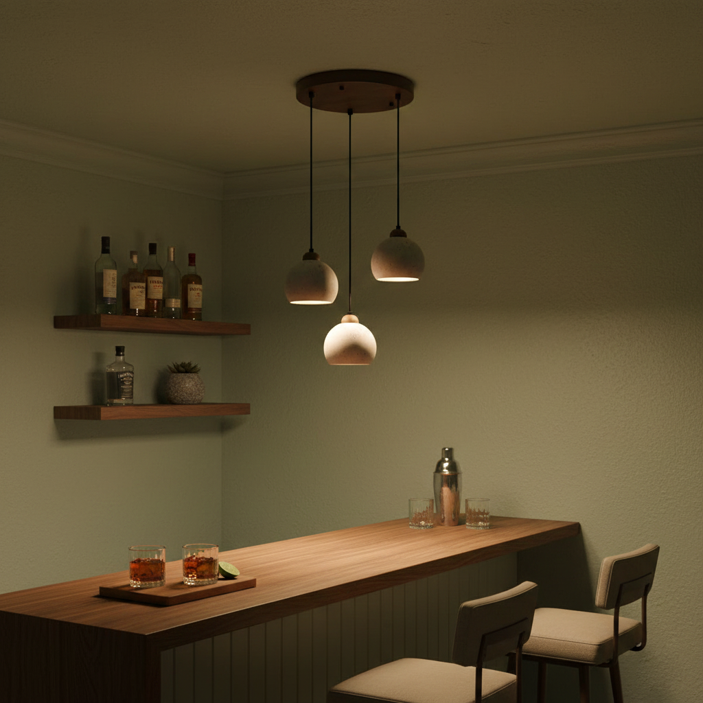 Earthform Travertine Pendant Lamp — product view 18