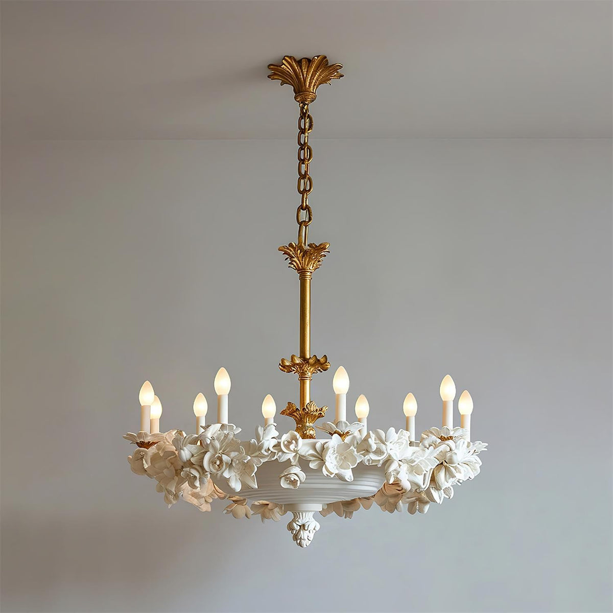 Florentine Petals Metal Chandelier — product view 28