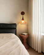 Flickering Blossom Wood Wall Lamp — product view 2