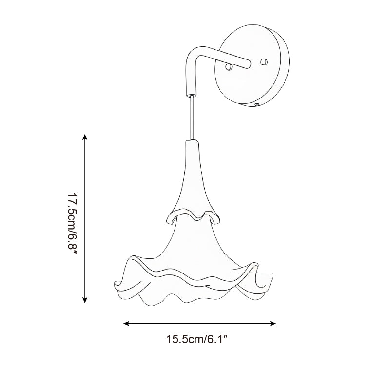 Flickering Blossom Wood Wall Lamp — product view 5