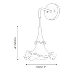 Flickering Blossom Wood Wall Lamp — product view 6