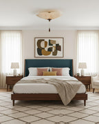 Velvet Leaf Wood Ceiling Lamp — product view 3