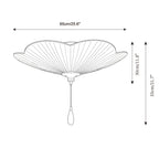 Velvet Leaf Wood Ceiling Lamp — product view 6