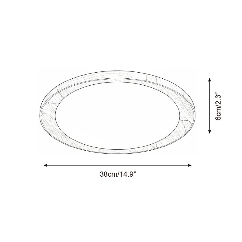 Velin Edge Wood Ceiling Lamp — product view 5