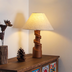 Scrollroot Wood Table Lamp — product view 2