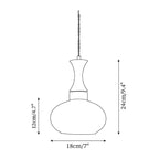 Chara Plug In Glass Pendant Lamp — product view 3