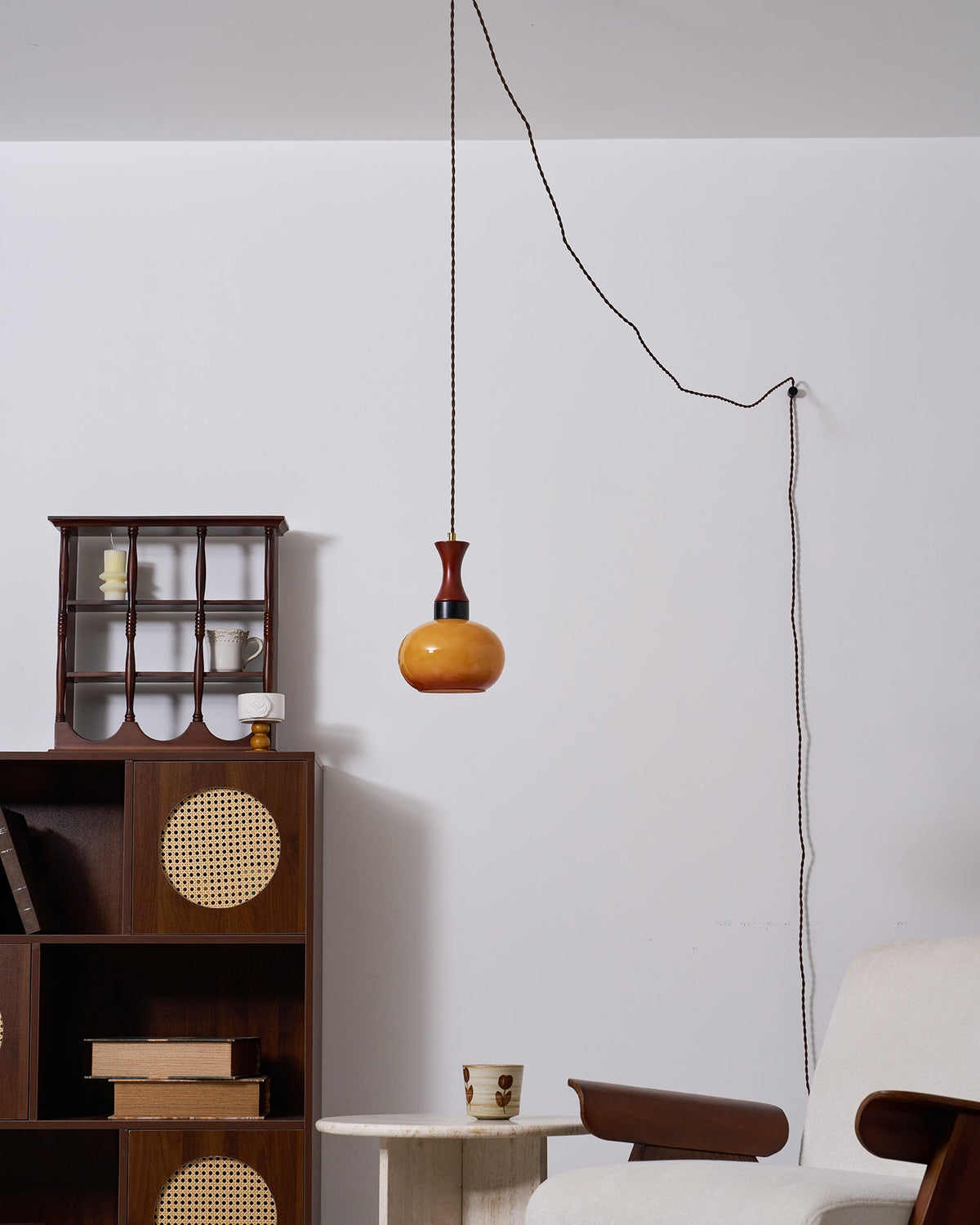 Chara Plug In Glass Pendant Lamp — product view 19