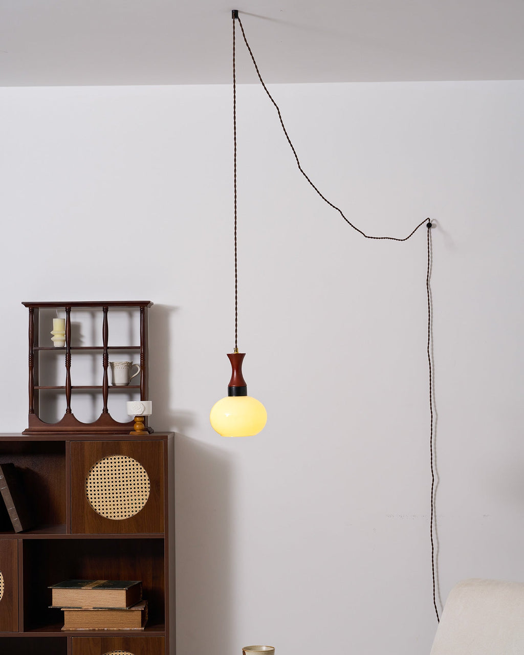 Chara Plug In Glass Pendant Lamp — product view 25