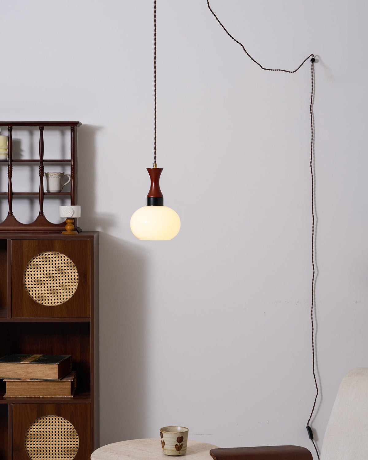 Chara Plug In Glass Pendant Lamp — product view 26