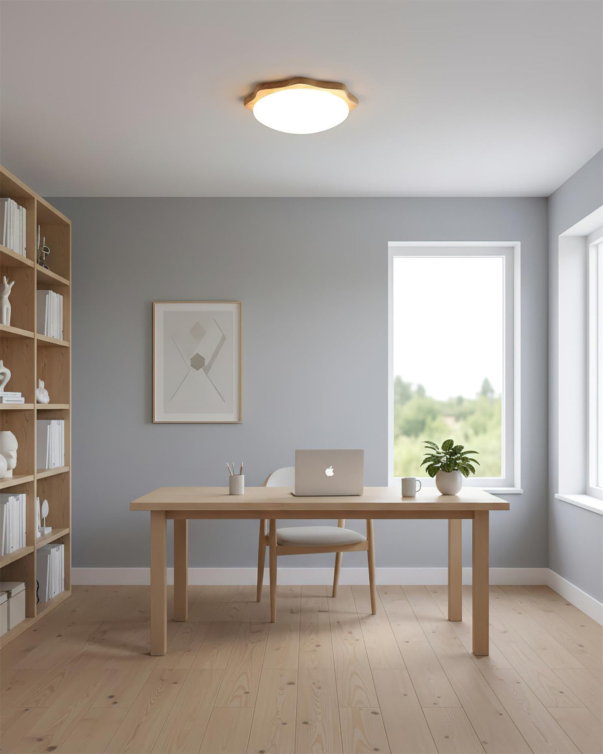 Maple Wood Ceiling Lamp — product view 8