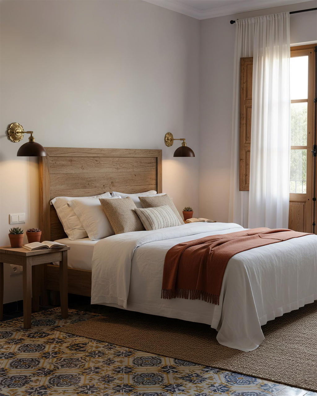 Anthemion Wood Wall Lamp — product view 2