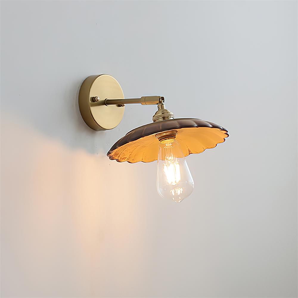 Toffee Bloom Wood Wall Lamp — product view 12